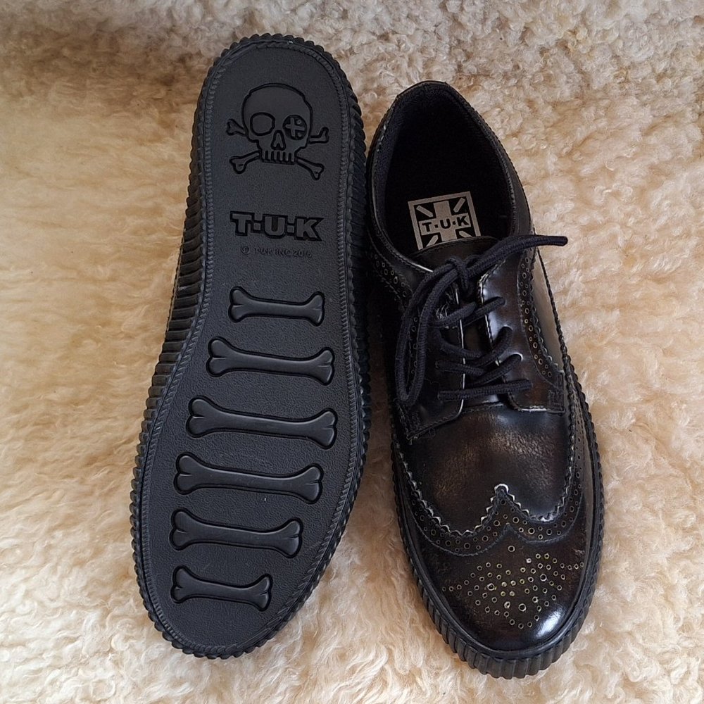 TUK Brogue Wingtip creeper NEW